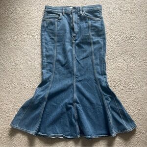 COS Denim Flared Skirt